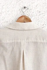 Nature Landscape Embroidered Cotton Blend Half Sleeve Casual Shirt